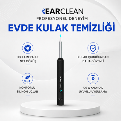 EarClean - Doktor Onaylı 1080P Kulak Temizlik Kamerası