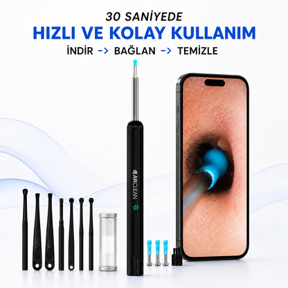 EarClean - Doktor Onaylı 1080P Kulak Temizlik Kamerası